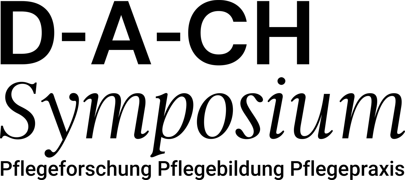 Logo des D-A-CH-Symposiums Pflegeforschung, Pflegebildung, Pflegepraxis